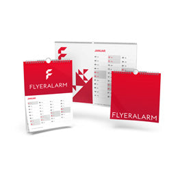 Wandkalender mit Wire-O-Bindung
